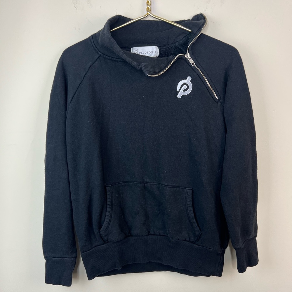 Peloton Black Side Zip Pullover, Small - image 3